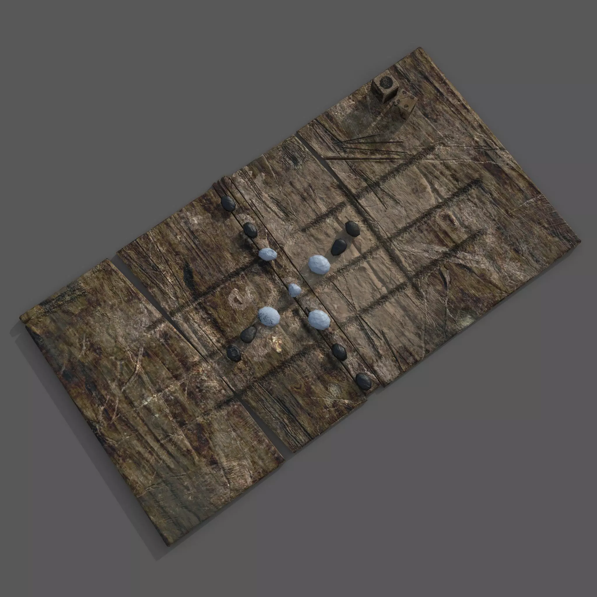 Medieval  Board Game Free low-poly 3D model_0