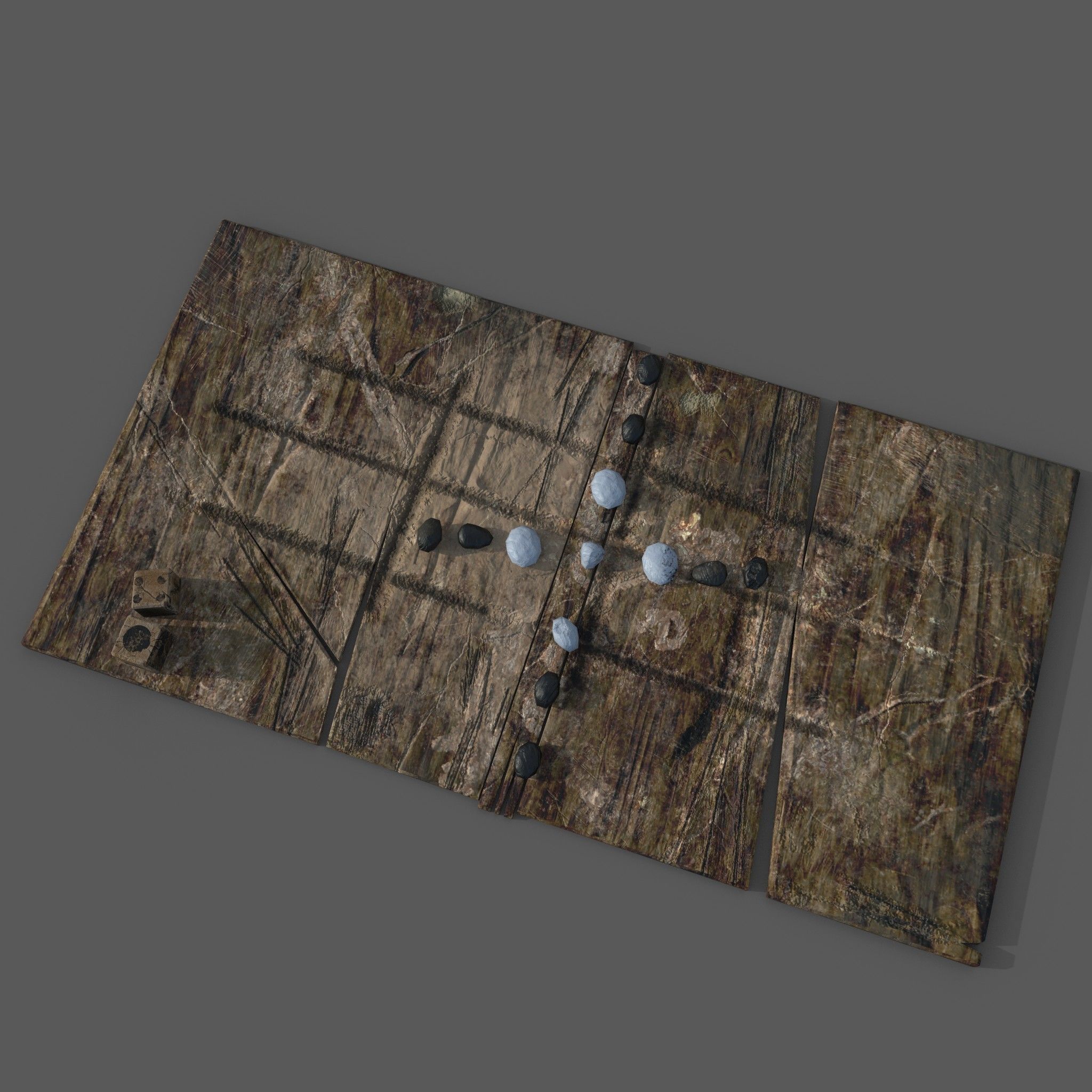 Medieval  Board Game Free low-poly 3D model_3