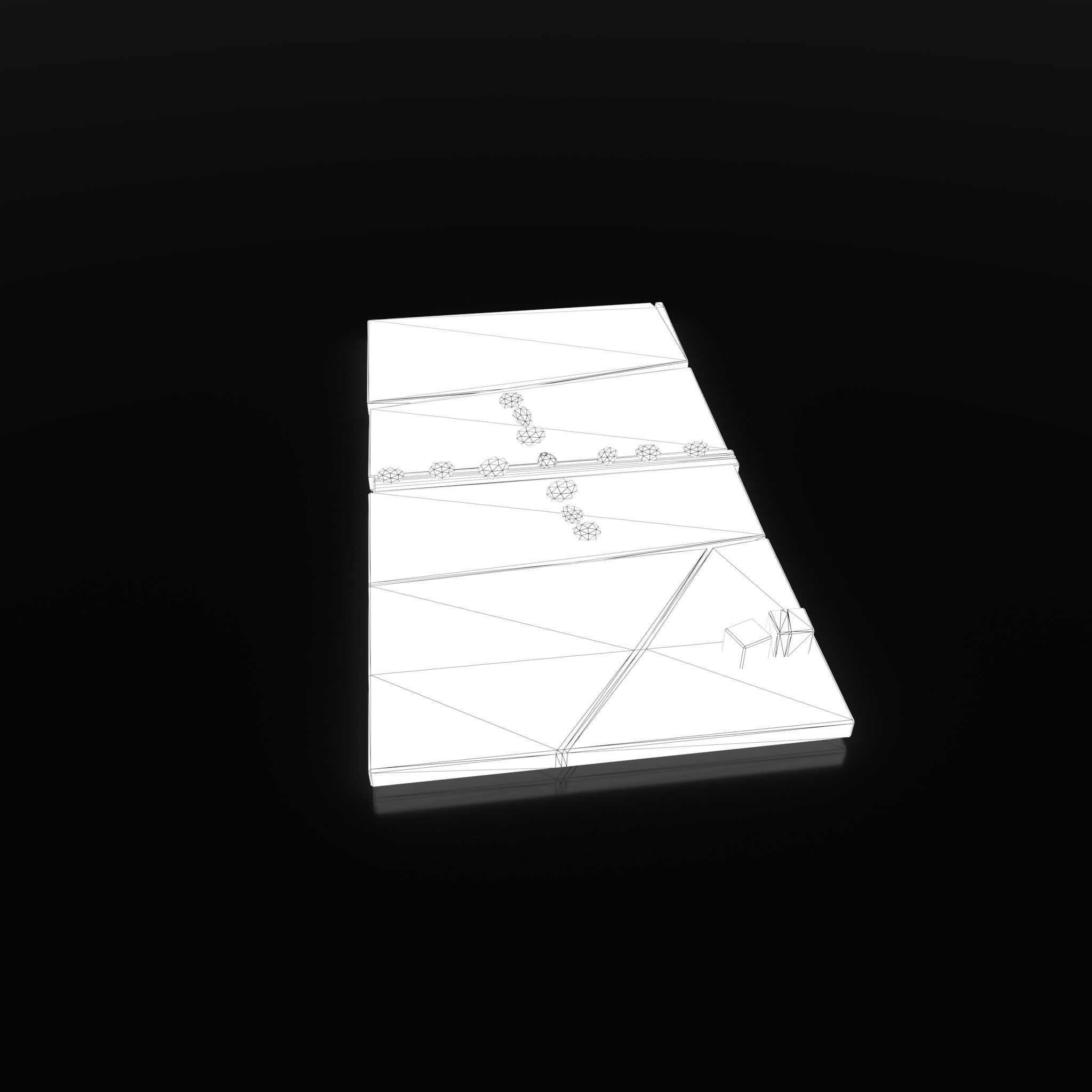 Medieval  Board Game Free low-poly 3D model_27