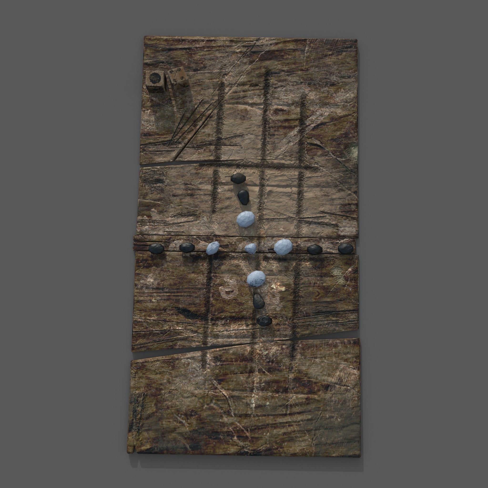 Medieval  Board Game Free low-poly 3D model_7