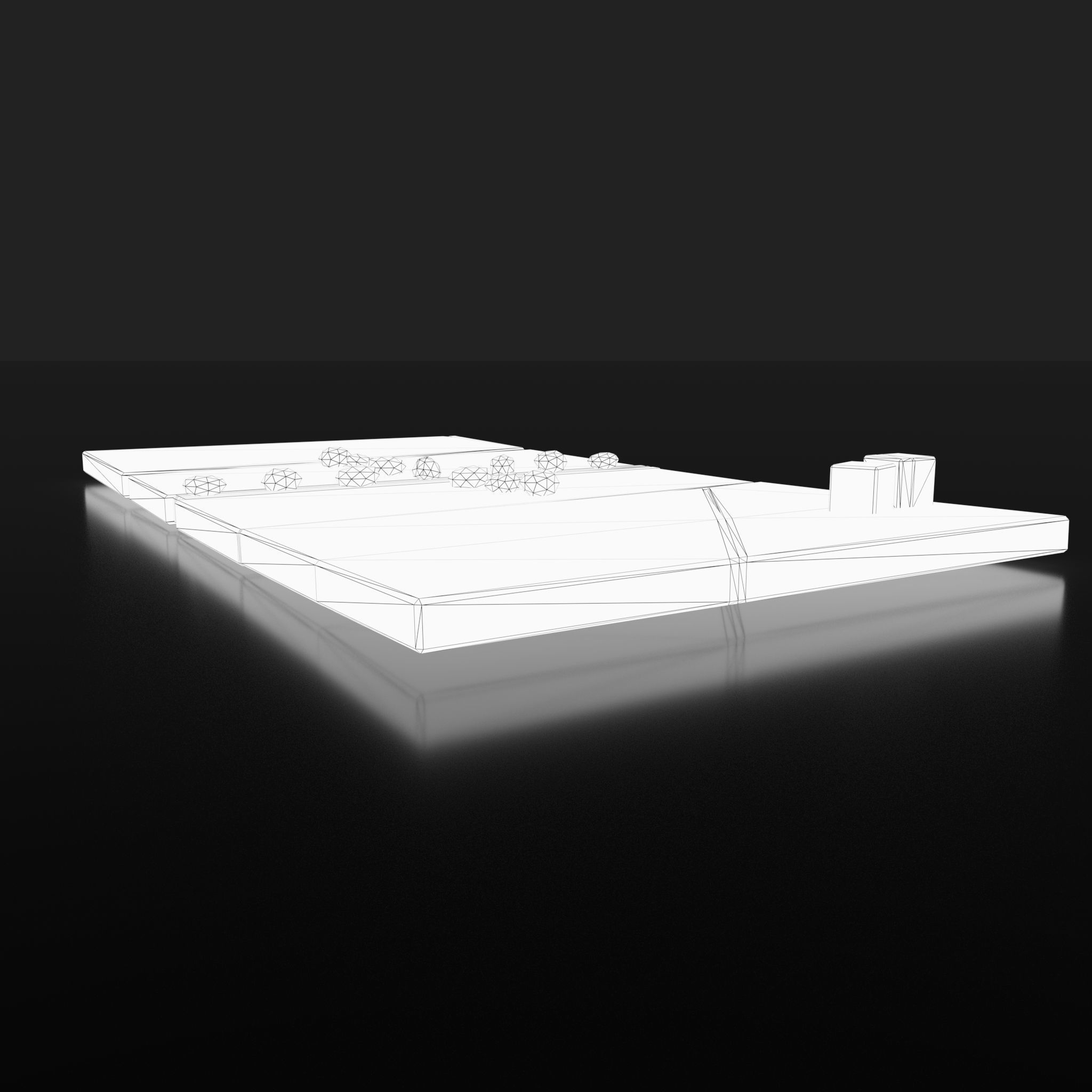 Medieval  Board Game Free low-poly 3D model_24