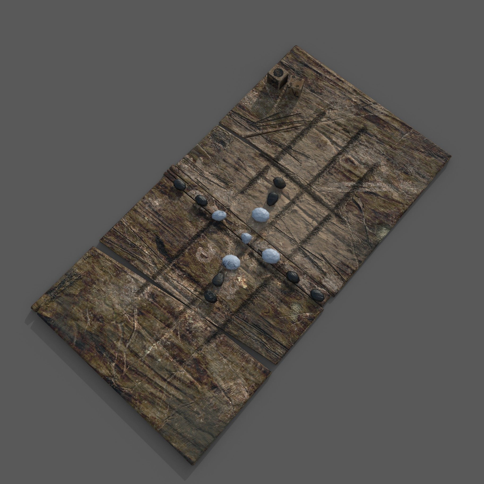 Medieval  Board Game Free low-poly 3D model_8