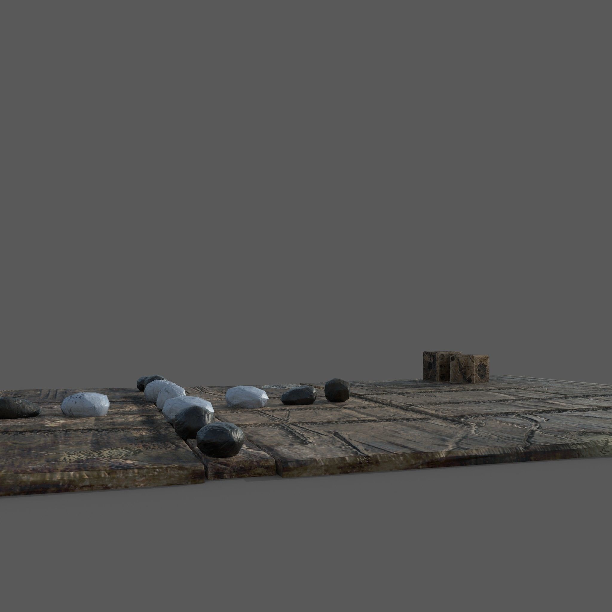 Medieval  Board Game Free low-poly 3D model_18