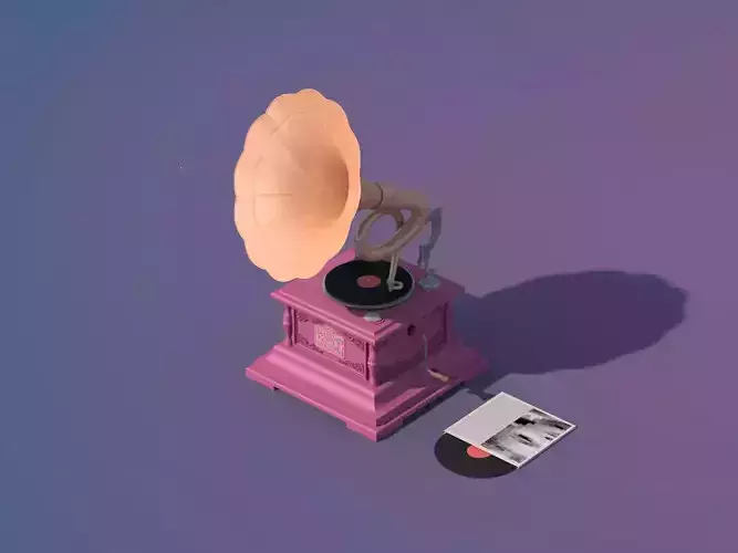 Gramophone 3D model