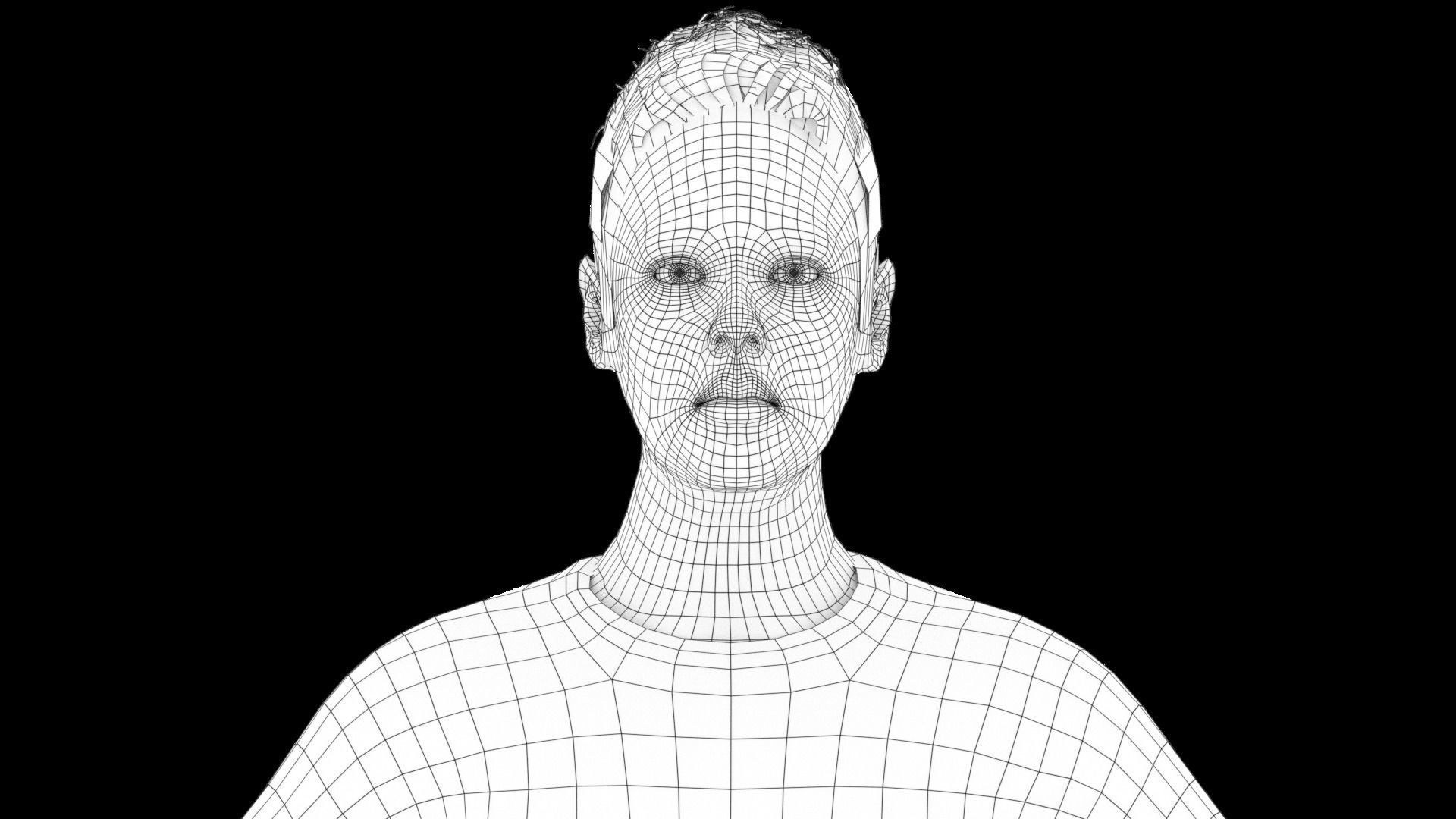 Model 9 woman shorts 3D model_4