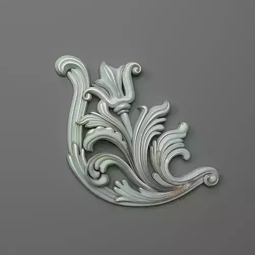 corner-01 ornately carved ornament