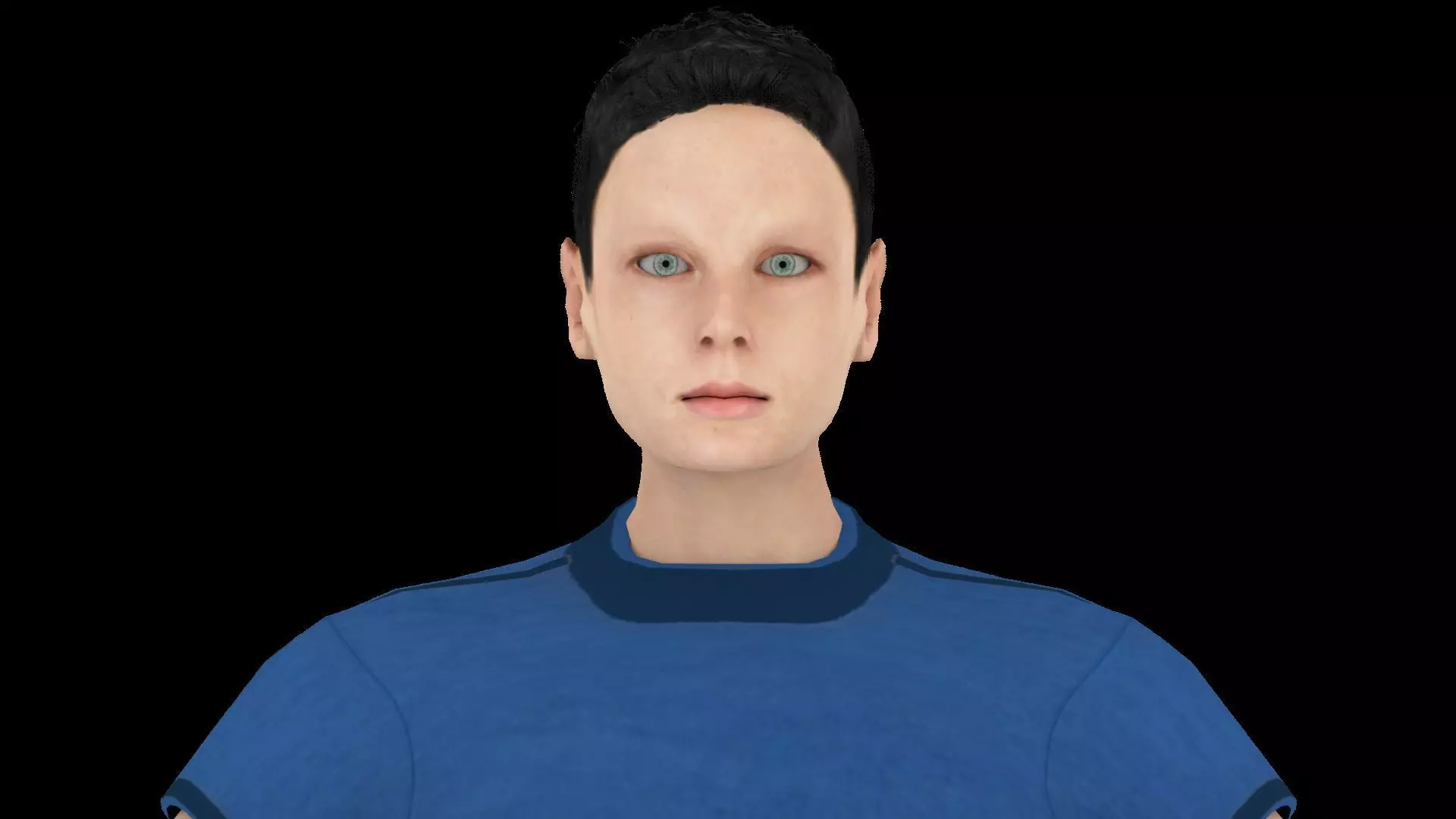 Model 10 man in jeans and shirt 3D model_0