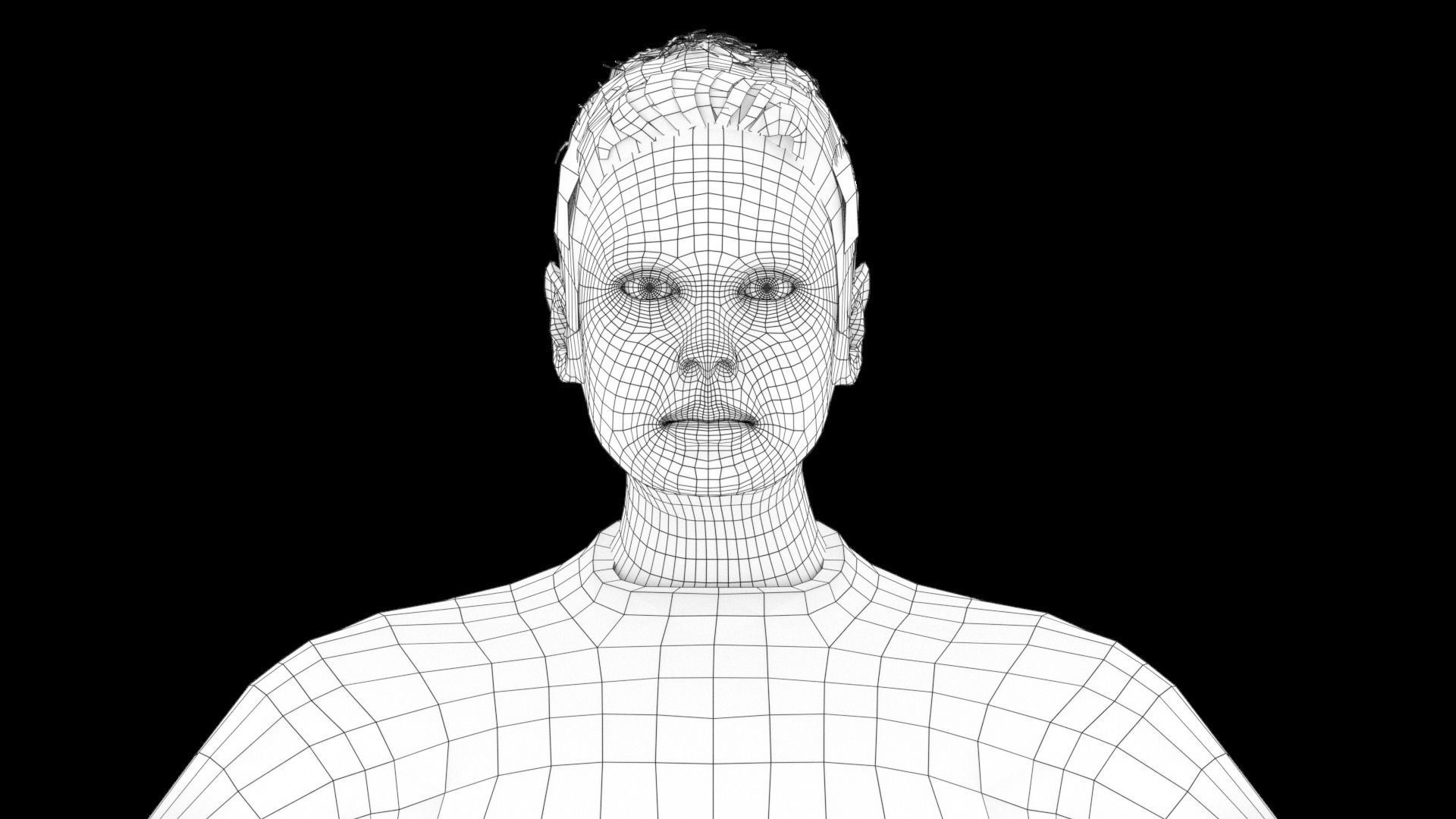 Model 10 man in jeans and shirt 3D model_5