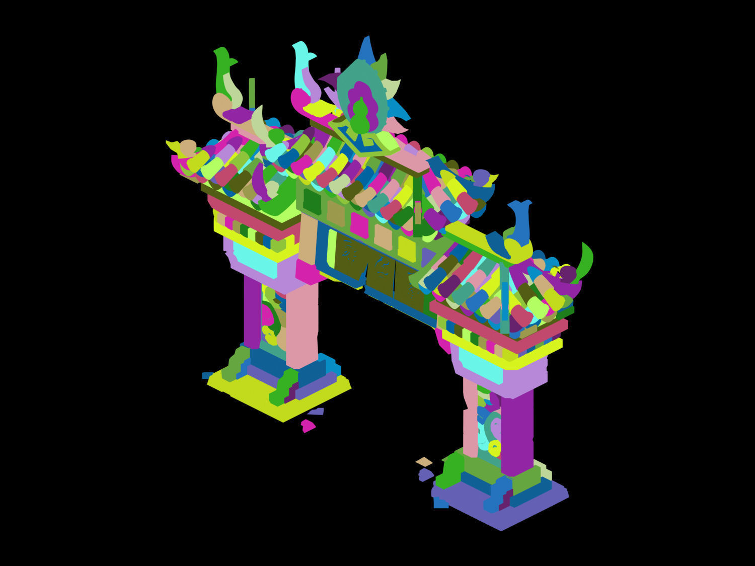 Game Kunlun Snow Mountain - Mountain Gate 06 3D model_3