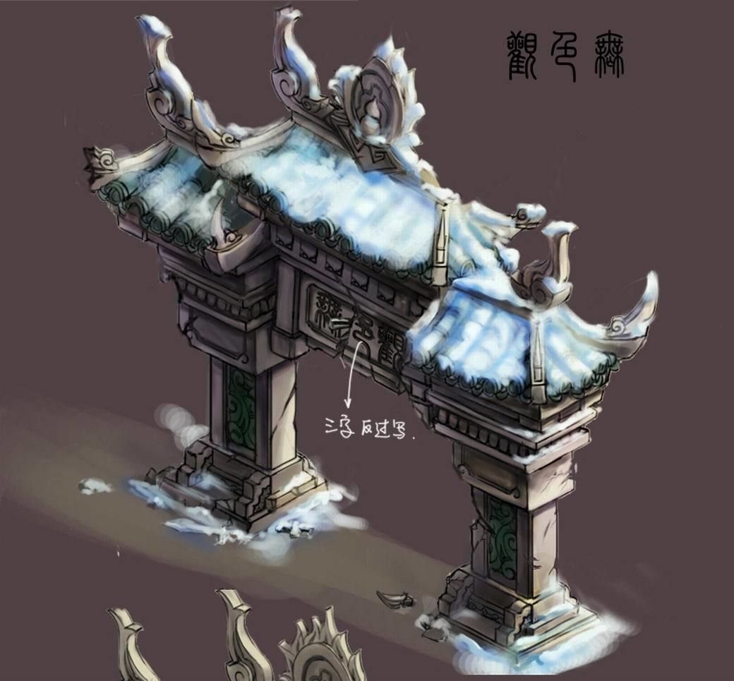 Game Kunlun Snow Mountain - Mountain Gate 06 3D model_4