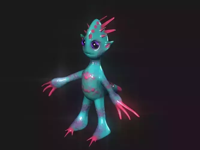 Naughty funny alien toy