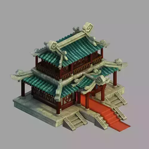 gAME Ling Xiao School - Headquarters 03 3D model