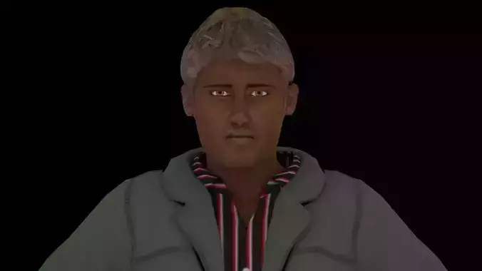 Model 10 man in jacket and jeans 3D model