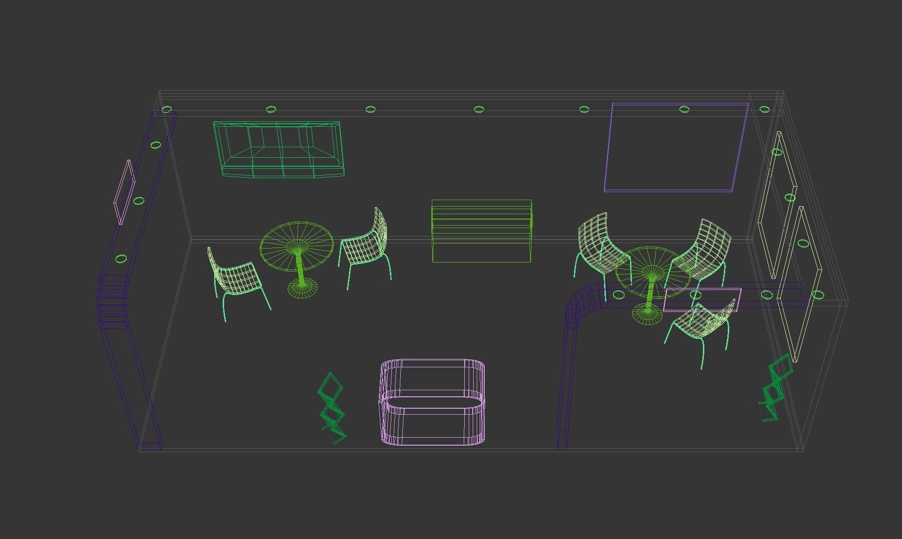 Exhibition Stall Low-poly 3D model_10