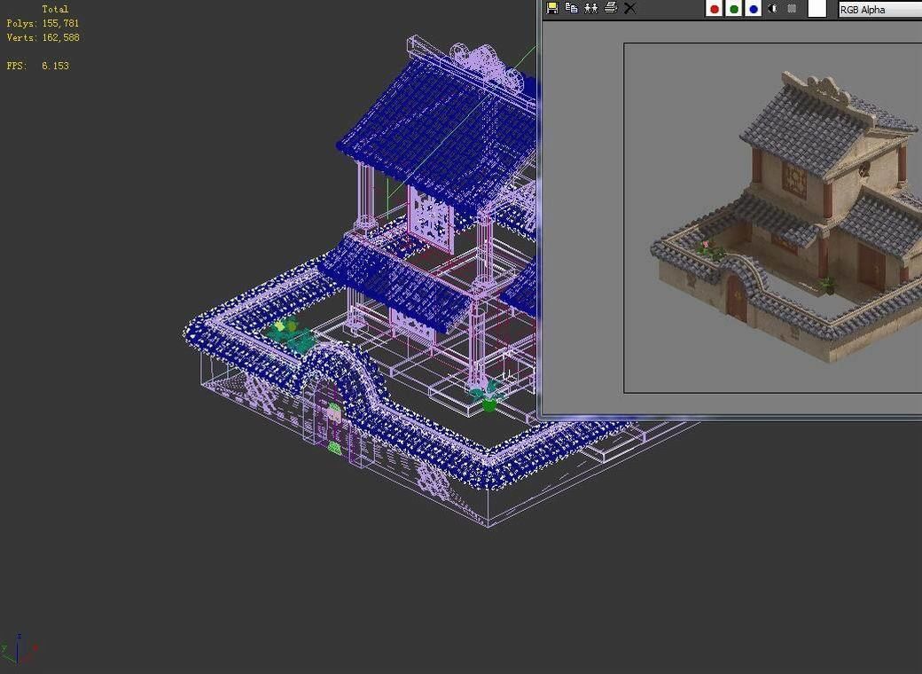 gAME Ming Dynasty - Architecture - Houses 01 3D model_4