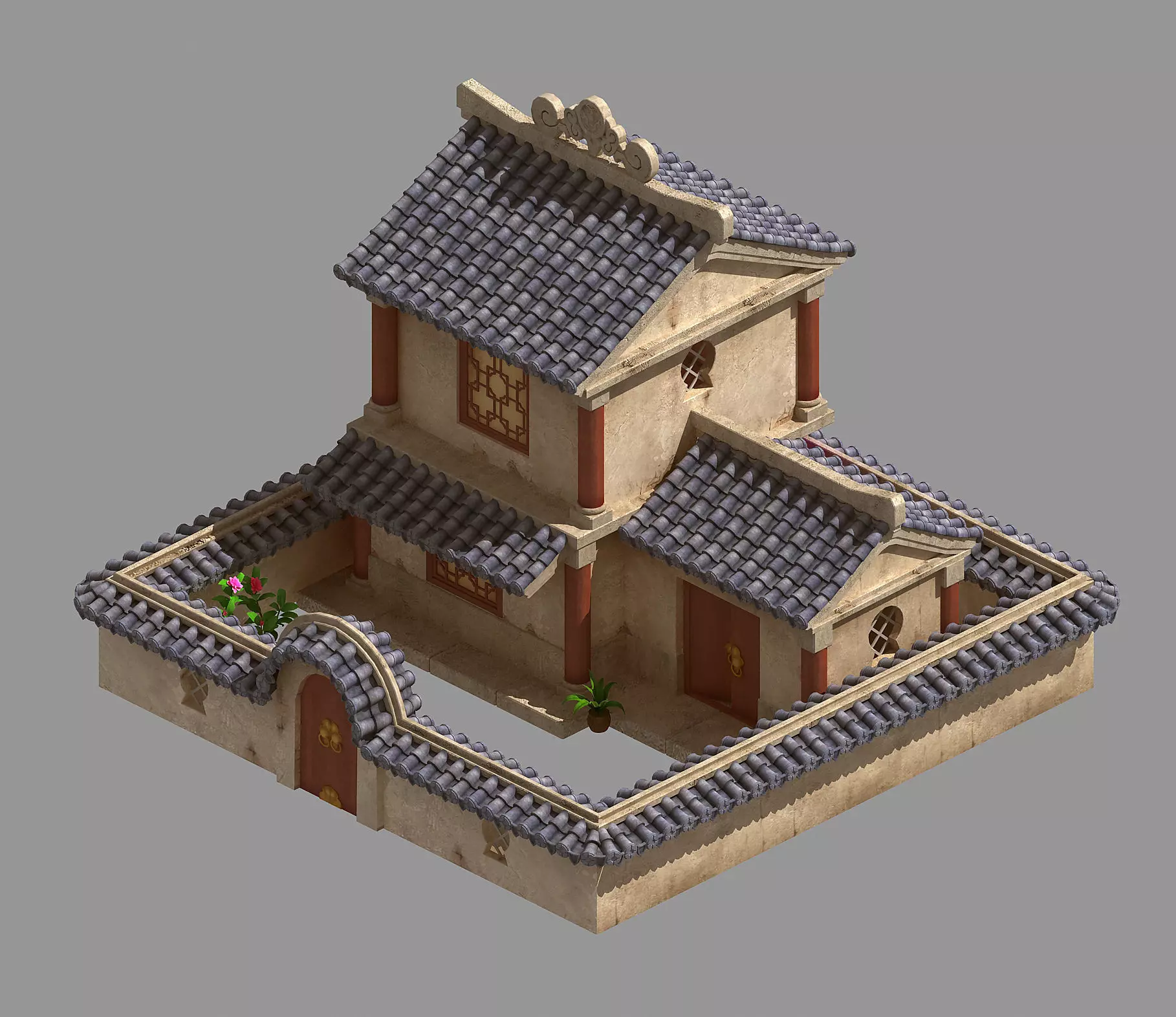 gAME Ming Dynasty - Architecture - Houses 01 3D model_0