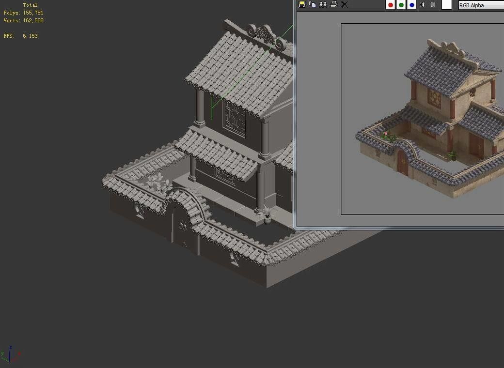 gAME Ming Dynasty - Architecture - Houses 01 3D model_3