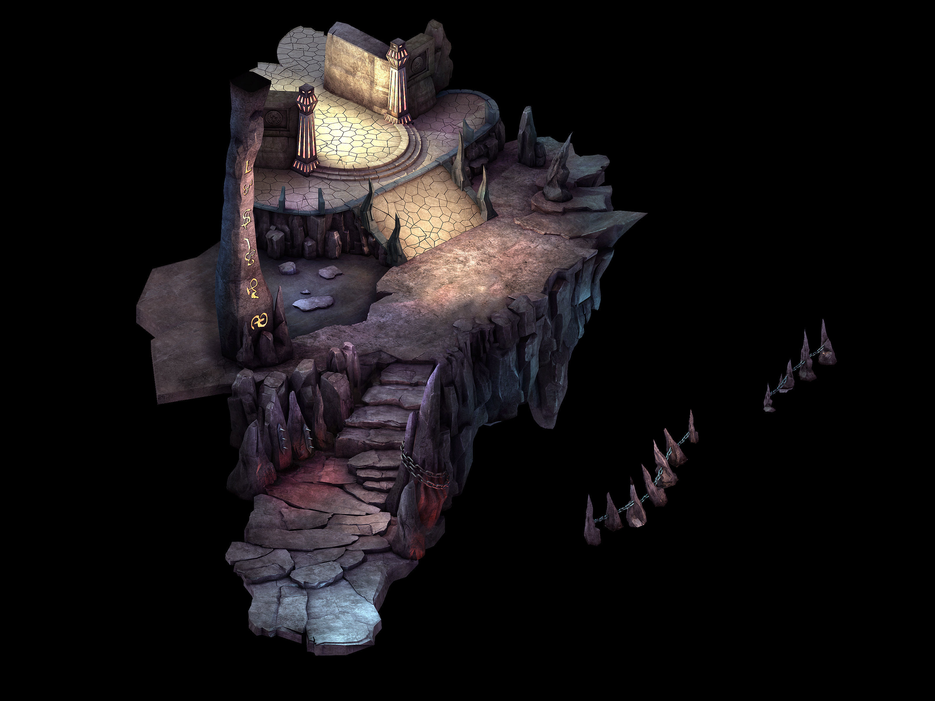 gAME Wheel of Fortune - Underworld 01 3D model_1