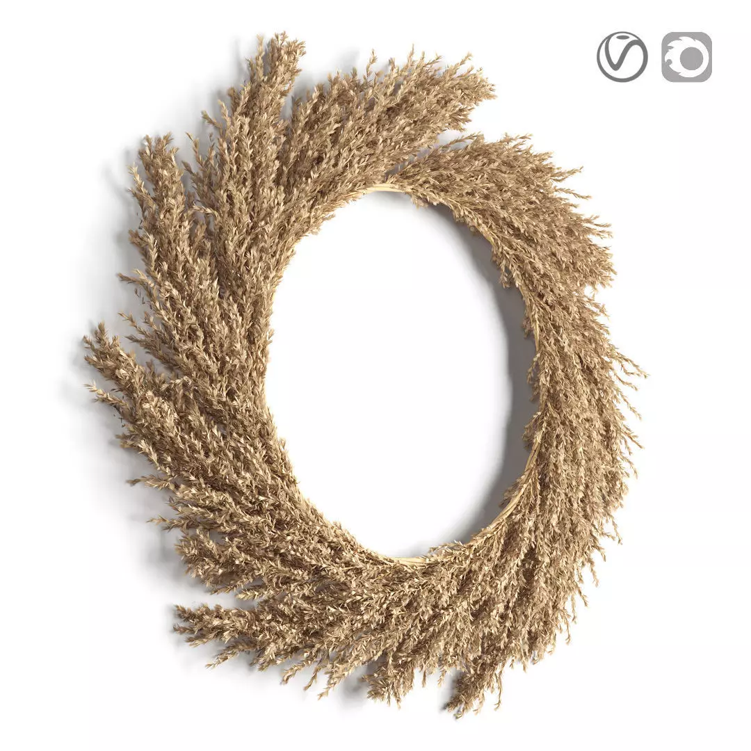Pampas wreath 3D model