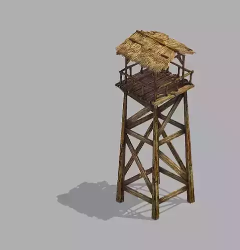 gAME Wooden Building - Watchtower 03