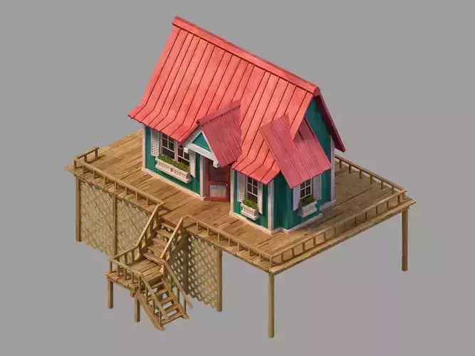 gAME Wood Stitch House 03