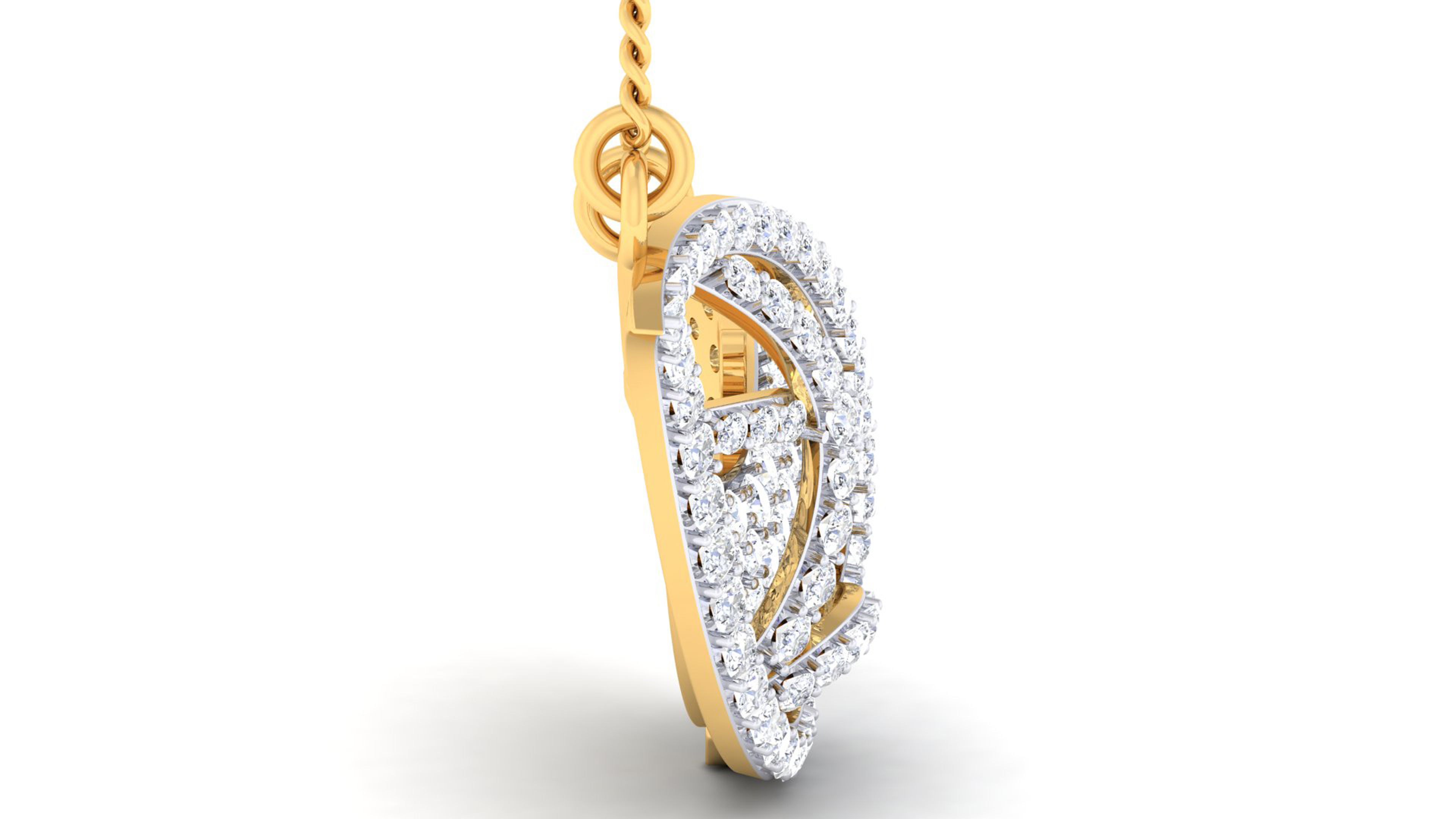 Women pendant earrings set 3dm mgx render detail 3D print model_7