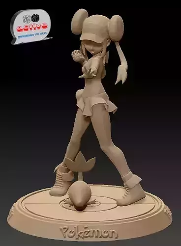 Pokemon - Rosa Trainer and Snivy