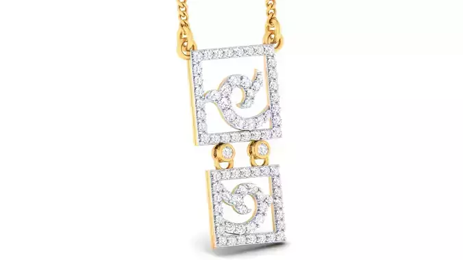 Women pendant earrings set 3dm mgx render detail 