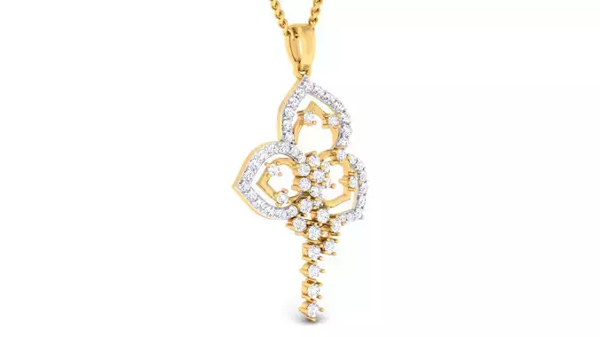 Women pendant earrings set 3dm mgx render detail 