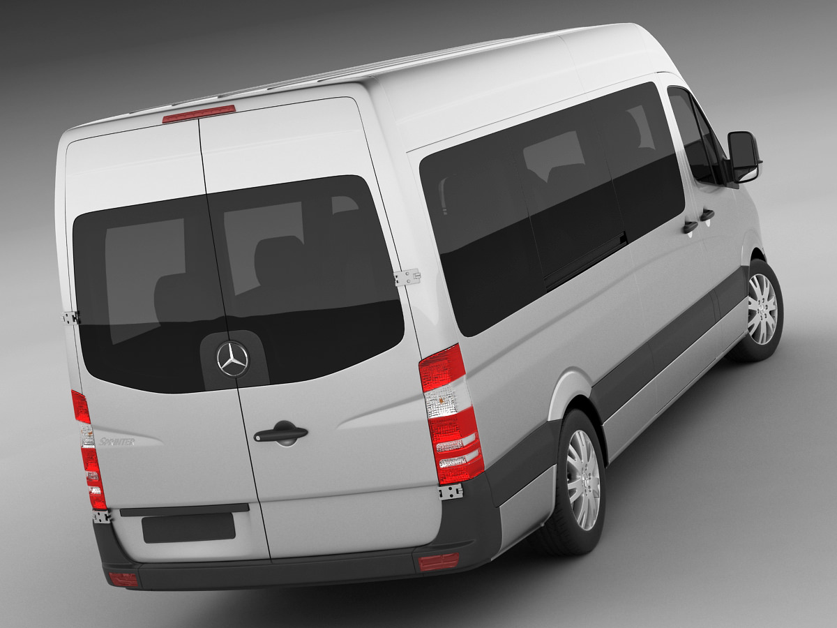 Mercedes Sprinter 2013 minibus 3D model_1