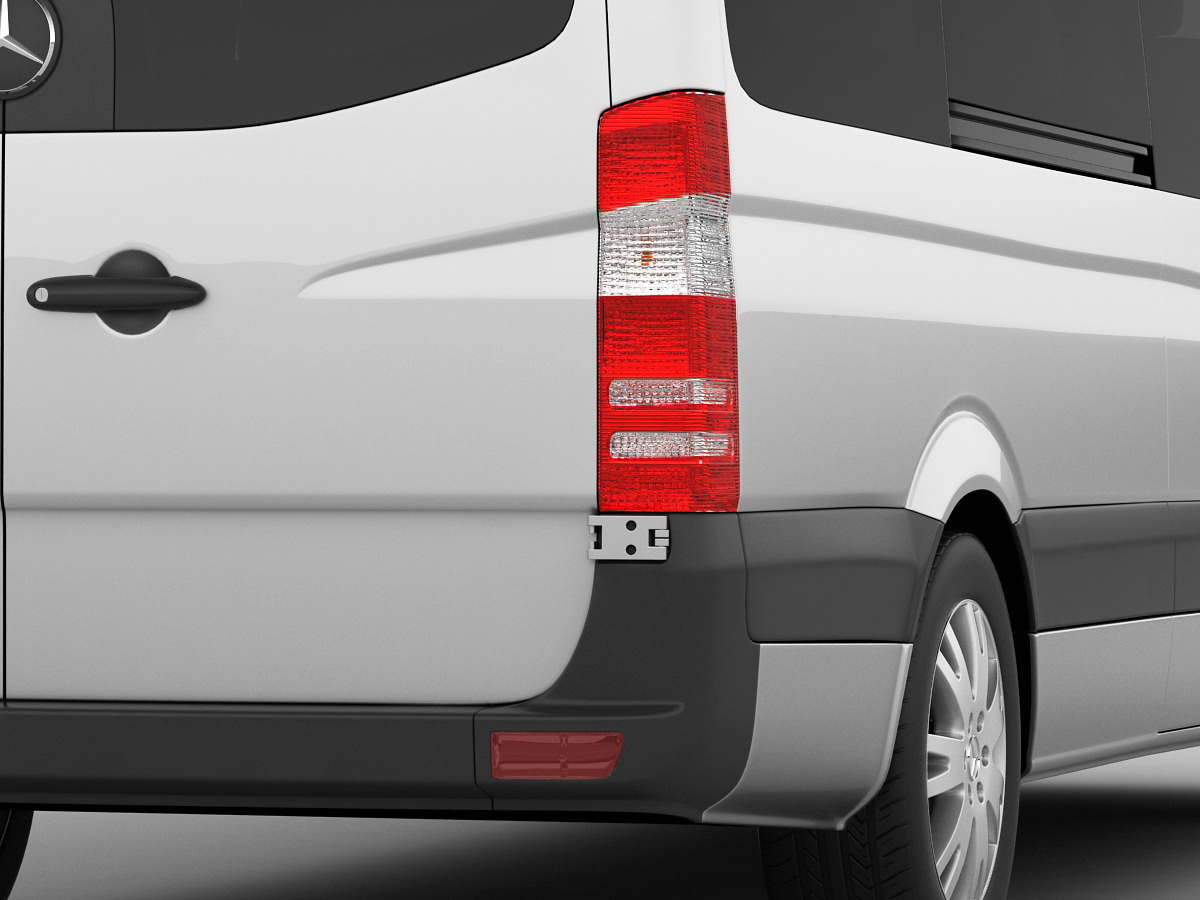 Mercedes Sprinter 2013 minibus 3D model_4