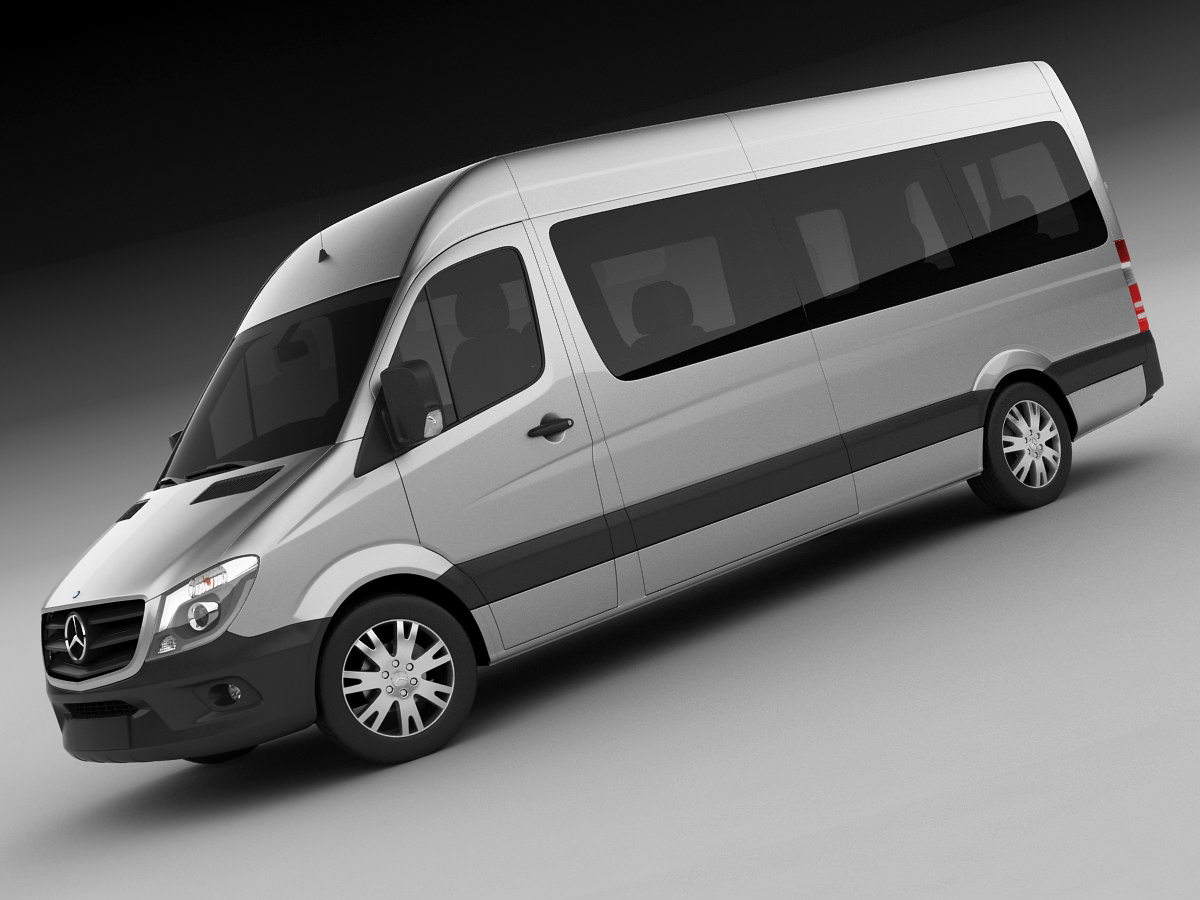 Mercedes Sprinter 2013 minibus 3D model_8