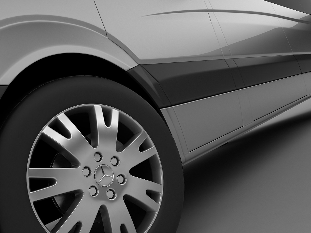 Mercedes Sprinter 2013 minibus 3D model_5