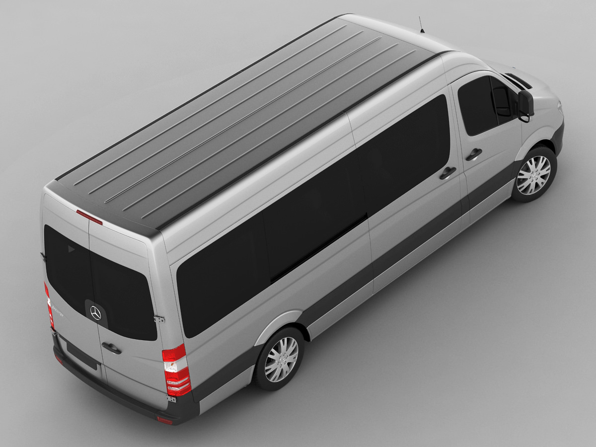 Mercedes Sprinter 2013 minibus 3D model_7