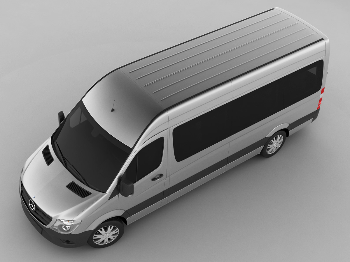 Mercedes Sprinter 2013 minibus 3D model_6