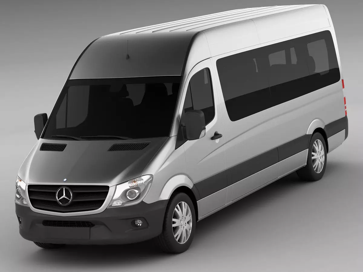 Mercedes Sprinter 2013 minibus 3D model_0