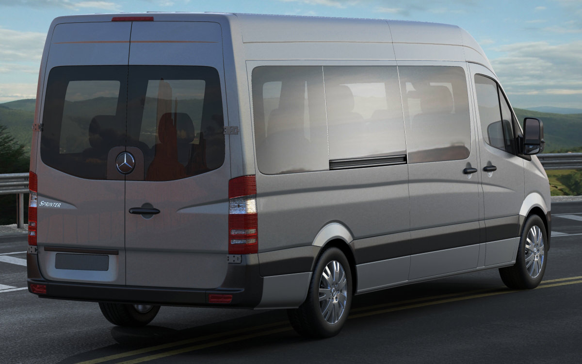 Mercedes Sprinter 2013 minibus 3D model_10