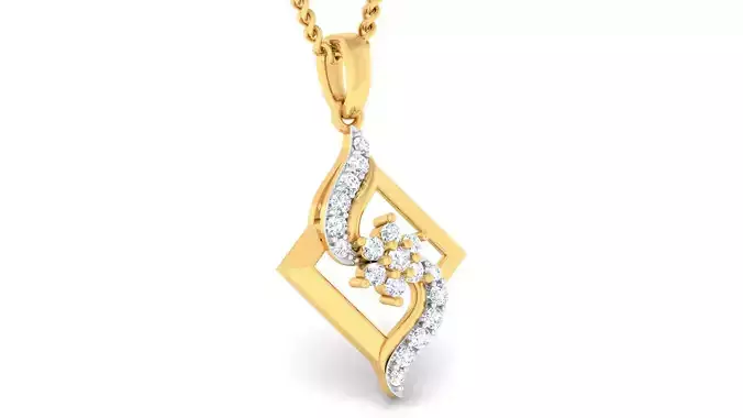 Women pendant earrings set 3dm mgx render detail 