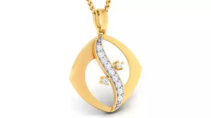 Women pendant earrings set 3dm mgx render detail 