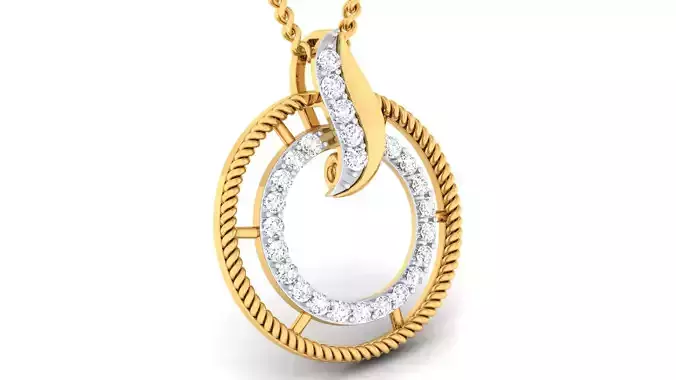 Women pendant earrings set 3dm mgx render detail 