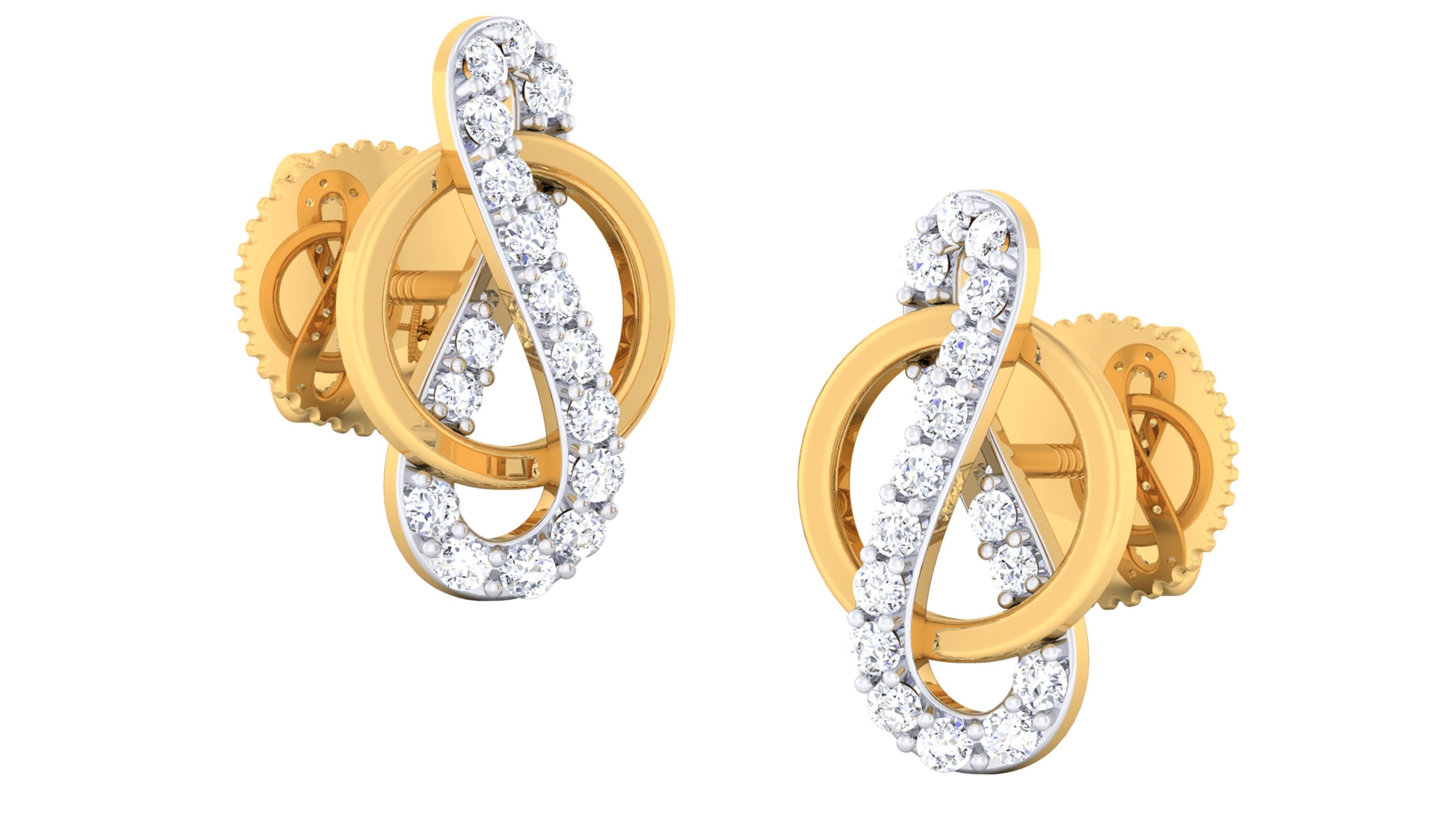 Women pendant earrings set 3dm mgx render detail 3D print model_2