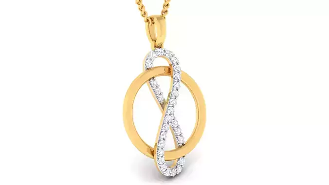 Women pendant earrings set 3dm mgx render detail