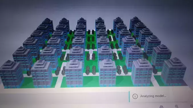 Colony computer screen with pattern