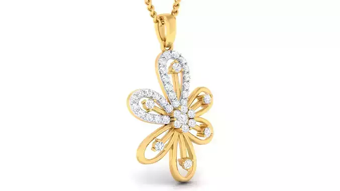 Women pendant earrings set 3dm mgx render detail 