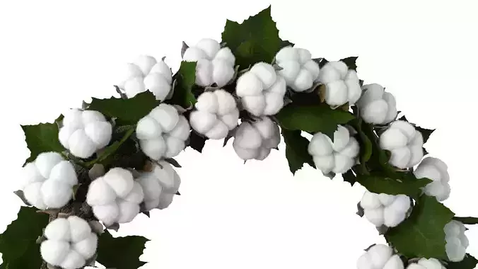 Cotton wreath