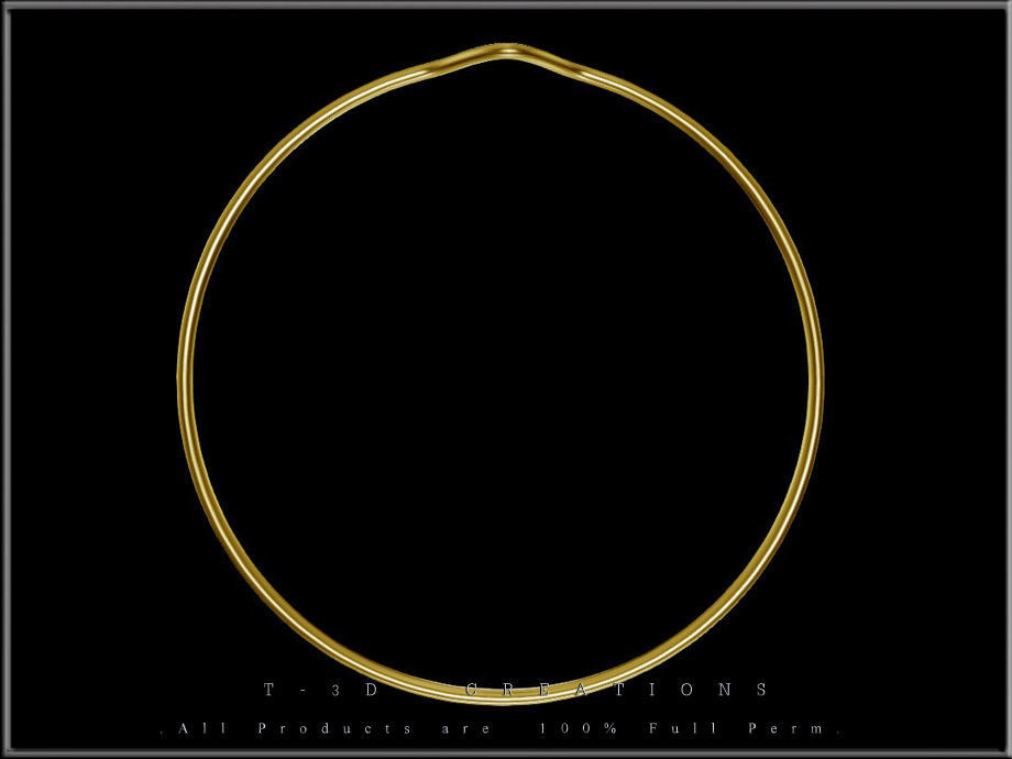 Wire Ring 03 Low-poly 3D model_5