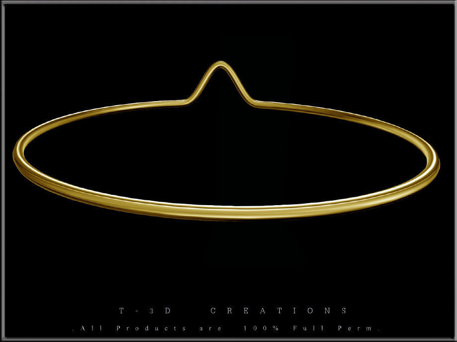 Wire Ring 03 Low-poly 3D model_3