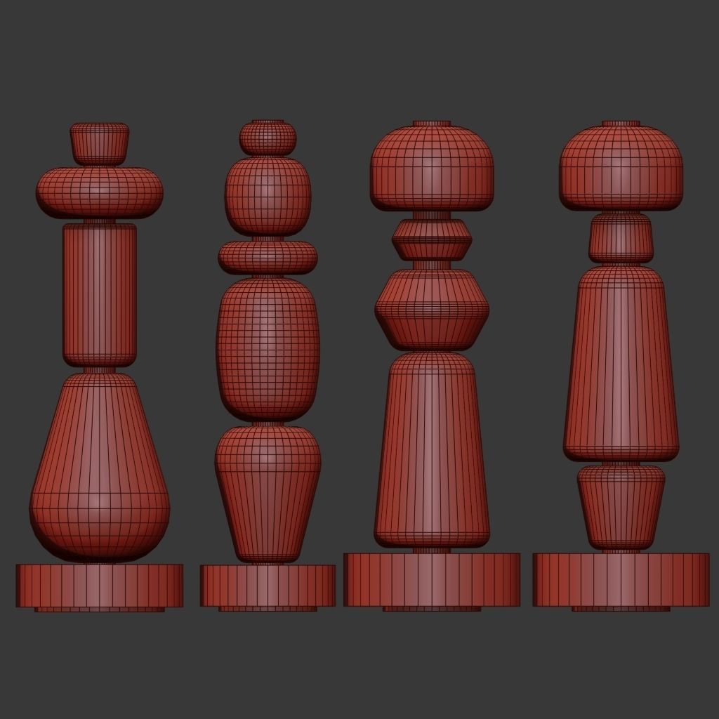 Colorful blown-glass totems by Luca Nichetto 3D model_11