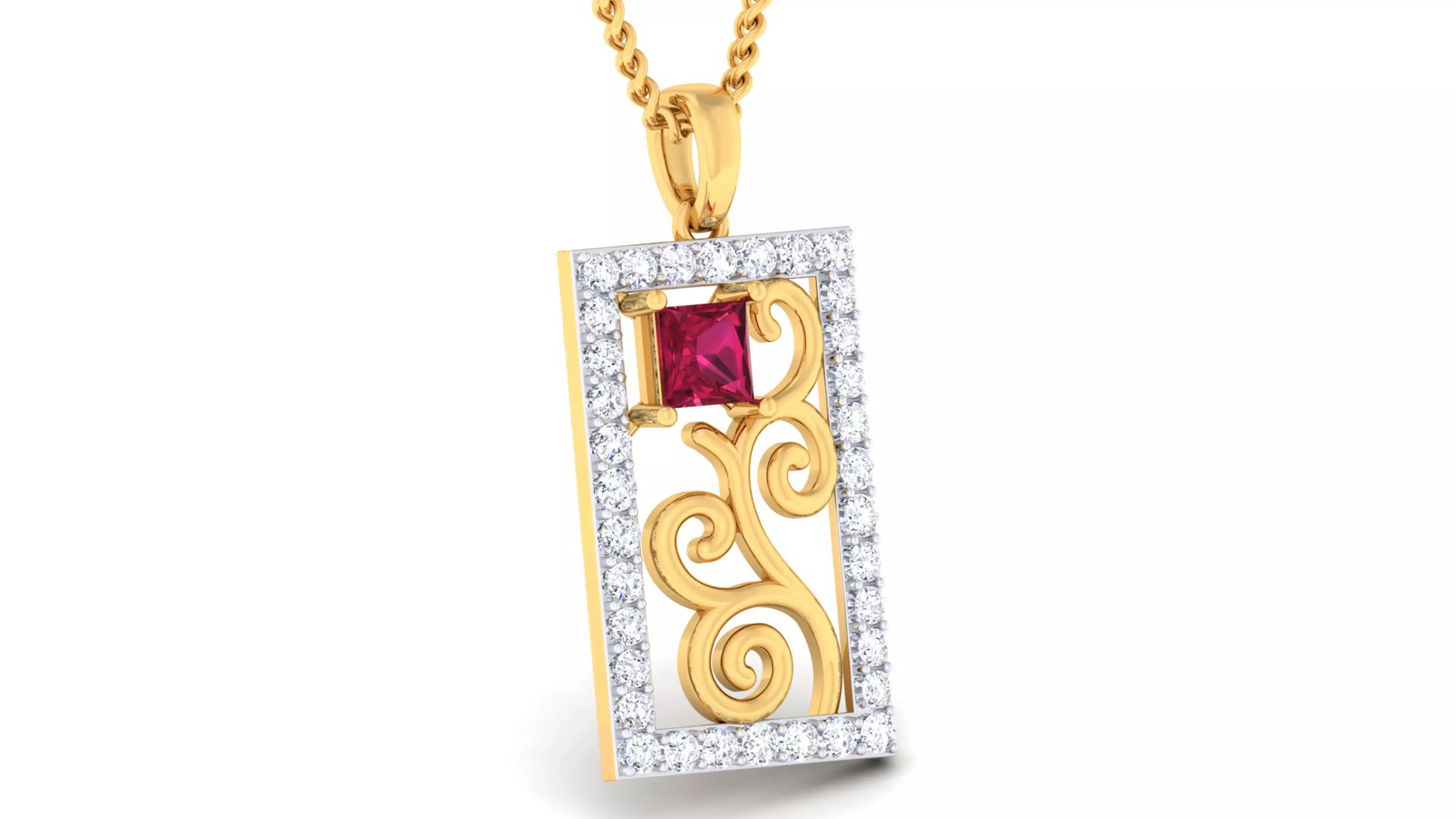 Women pendant earrings set 3dm mgx render detail 3D print model_0