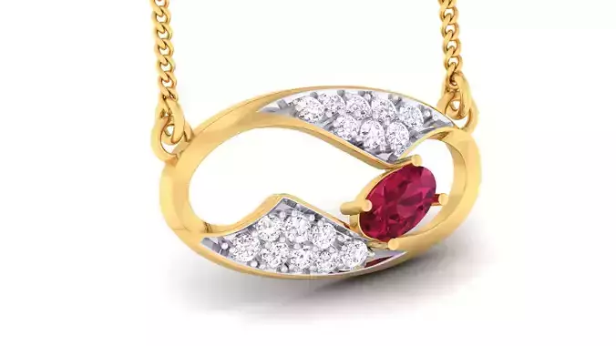 Women pendant earrings set 3dm mgx render detail 